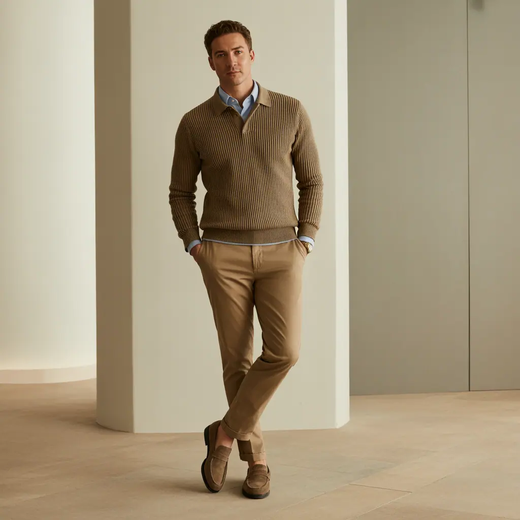 polo sweater outfit