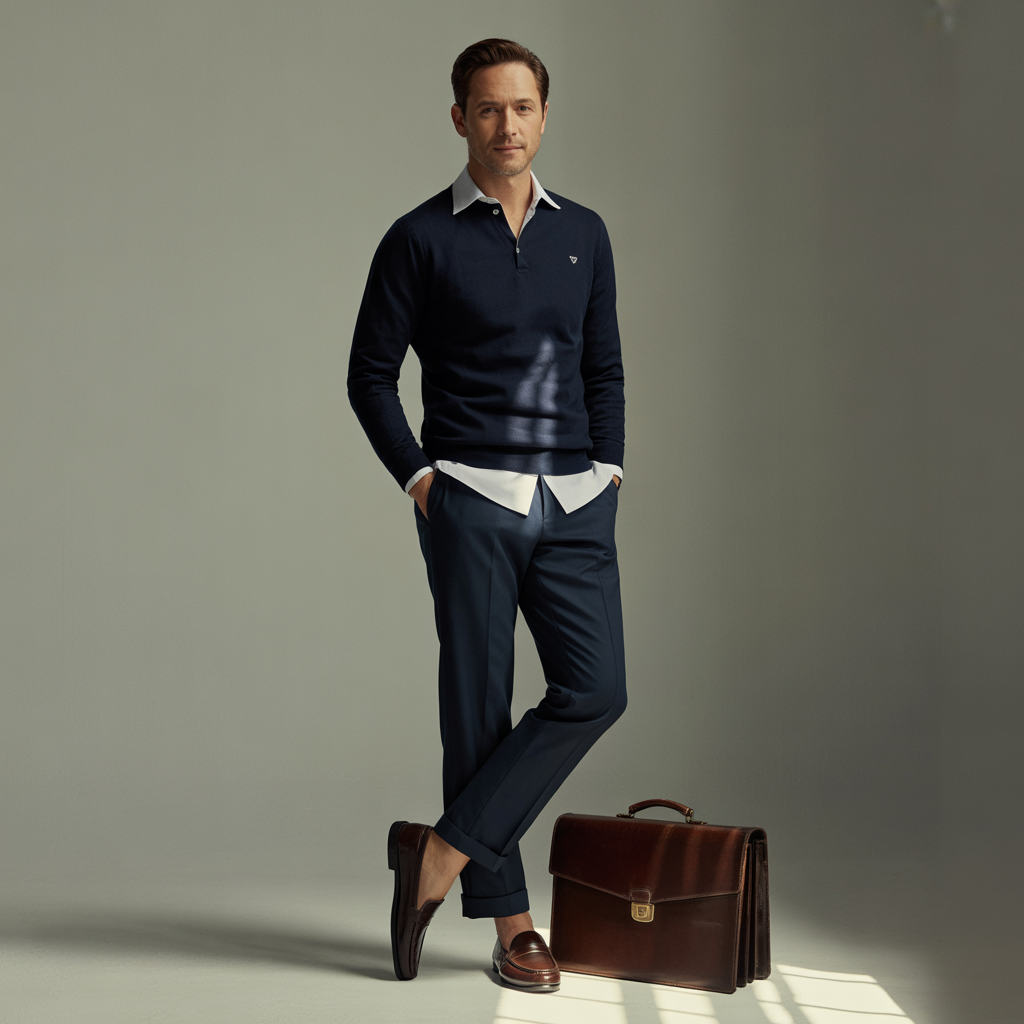 polo sweater outfit