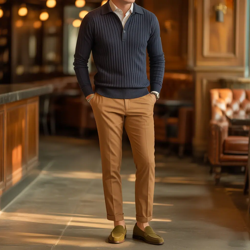 polo sweater outfit