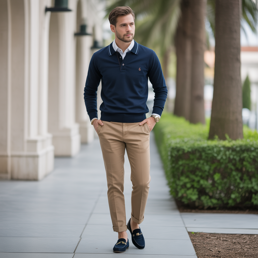 polo sweater outfit