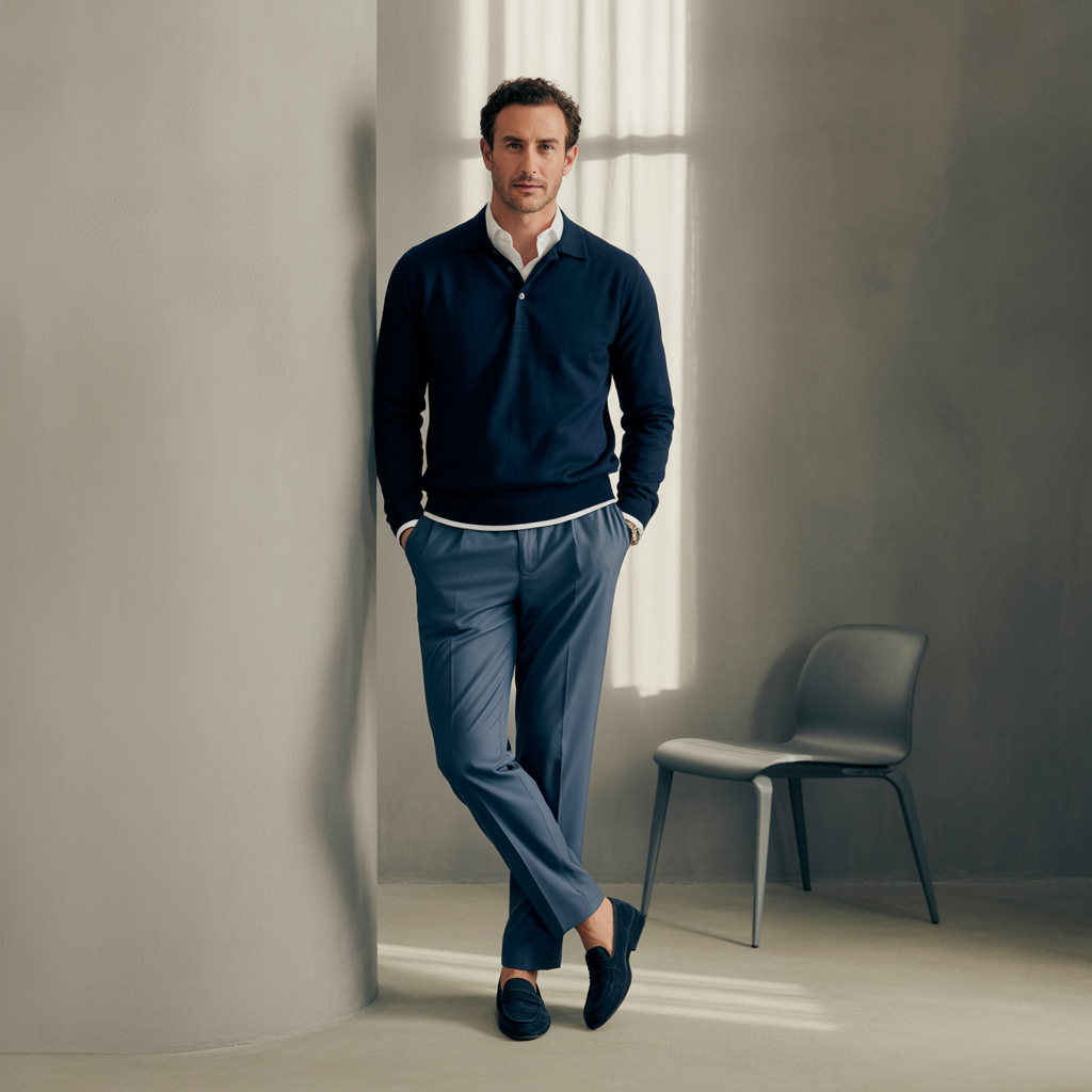polo sweater outfit