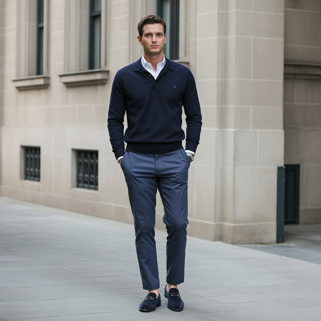 polo sweater outfit