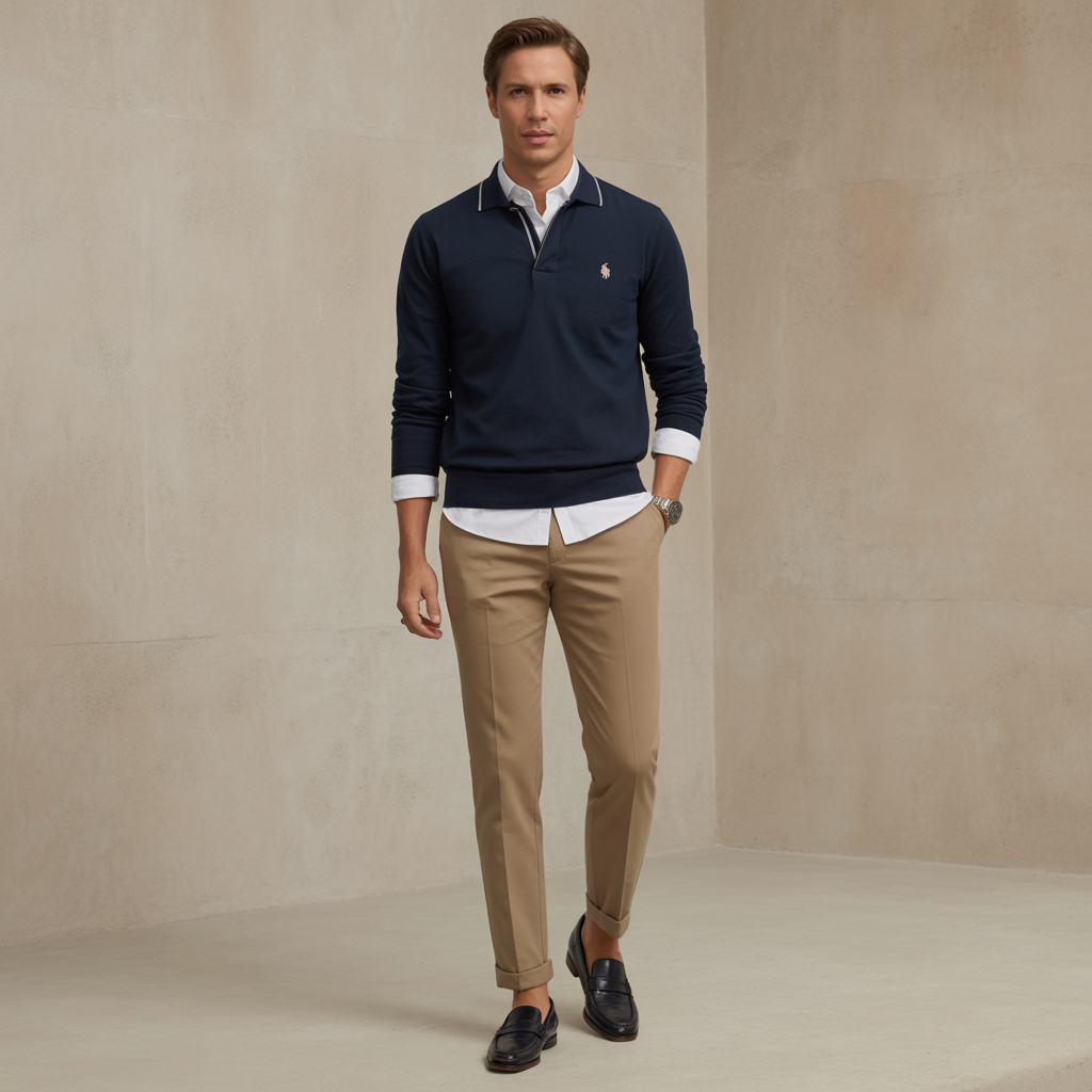 polo sweater outfit
