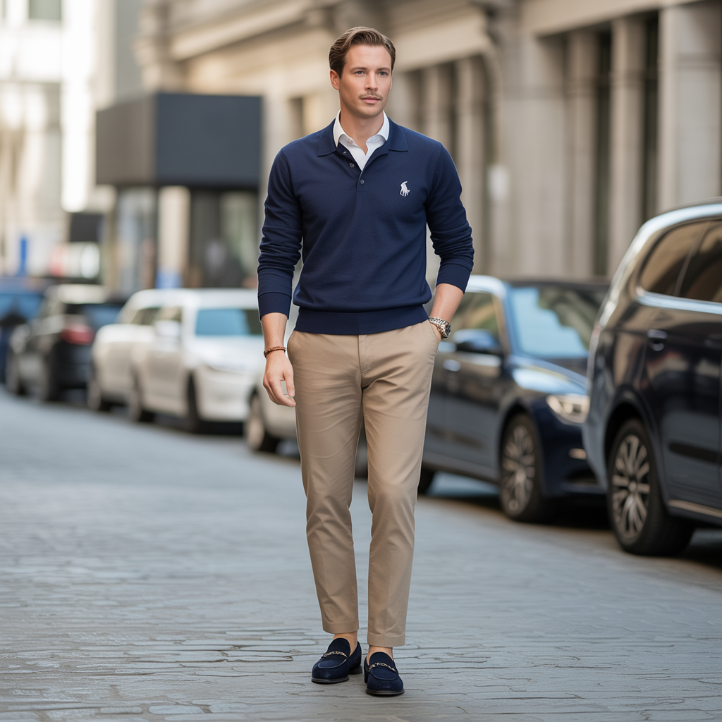 polo sweater outfit