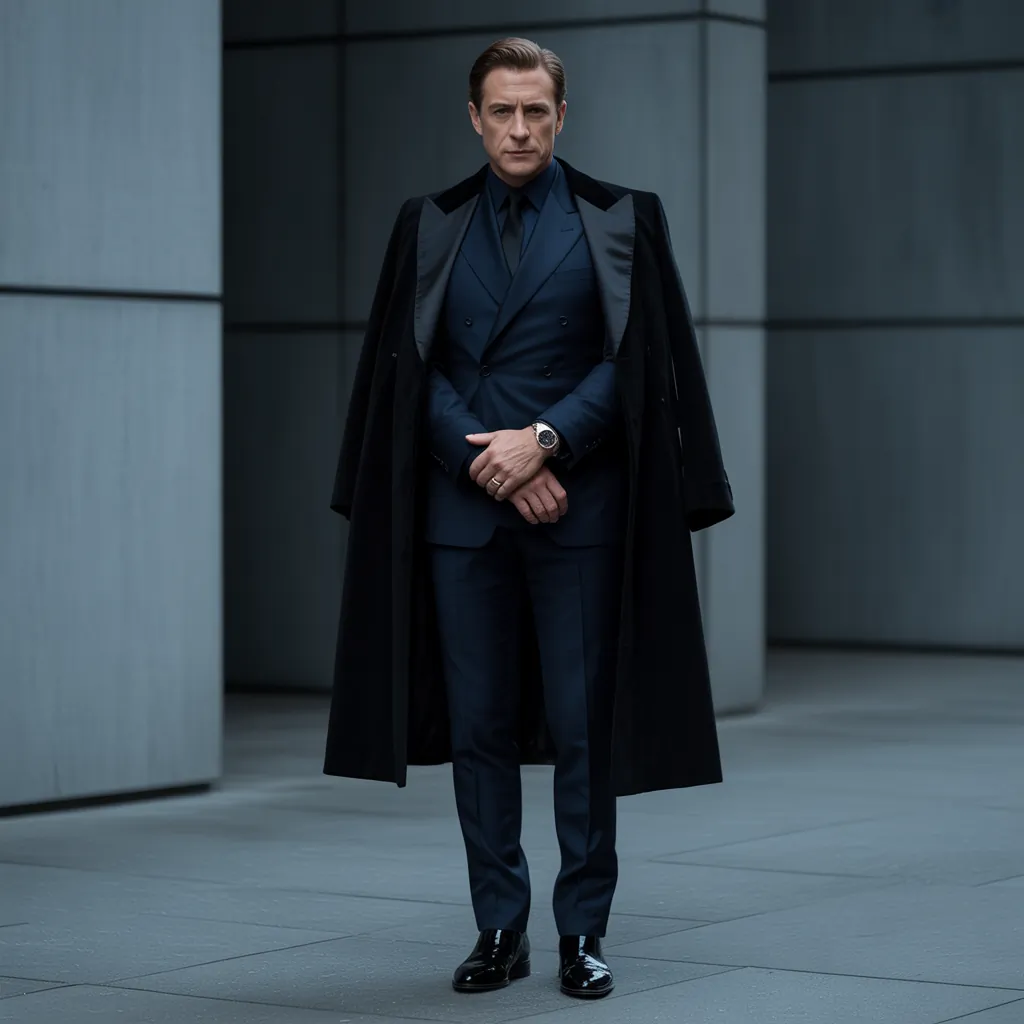 powerful black outfits men