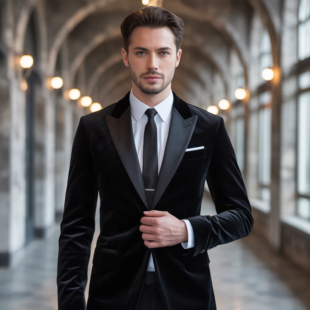 powerful black outfits men