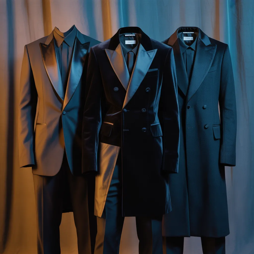 powerful black outfits men