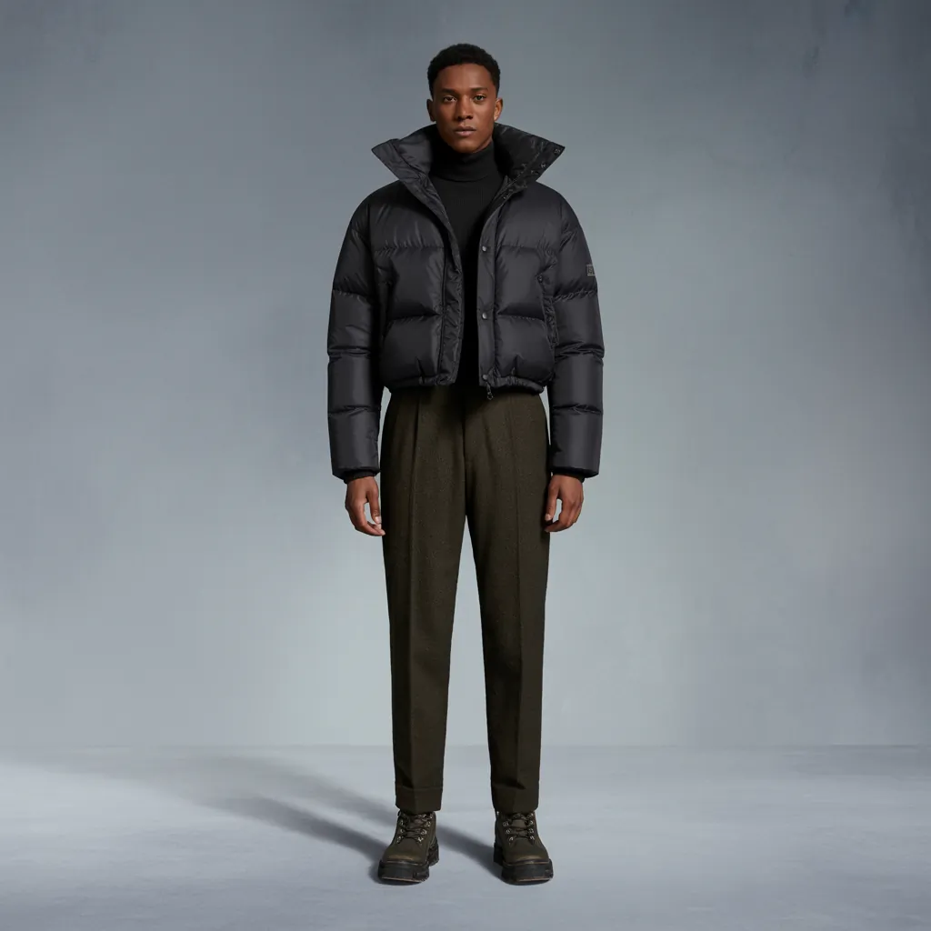 puffer jacket outfit men