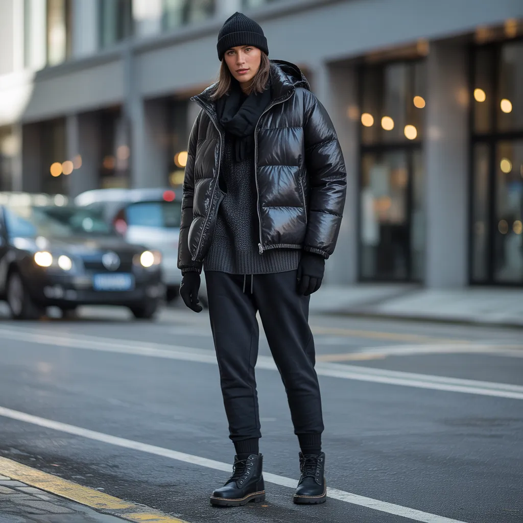 puffer jacket outfit men