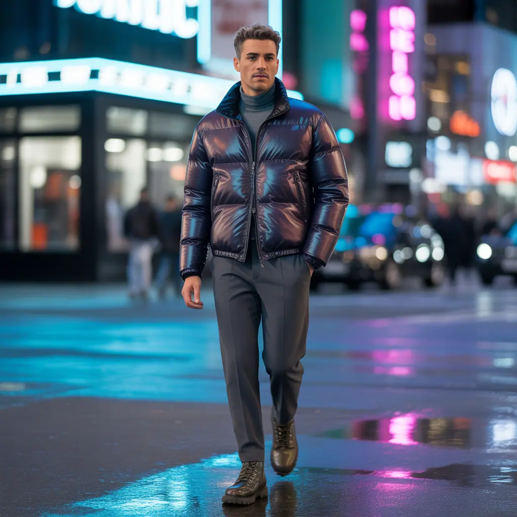 puffer jacket outfit men