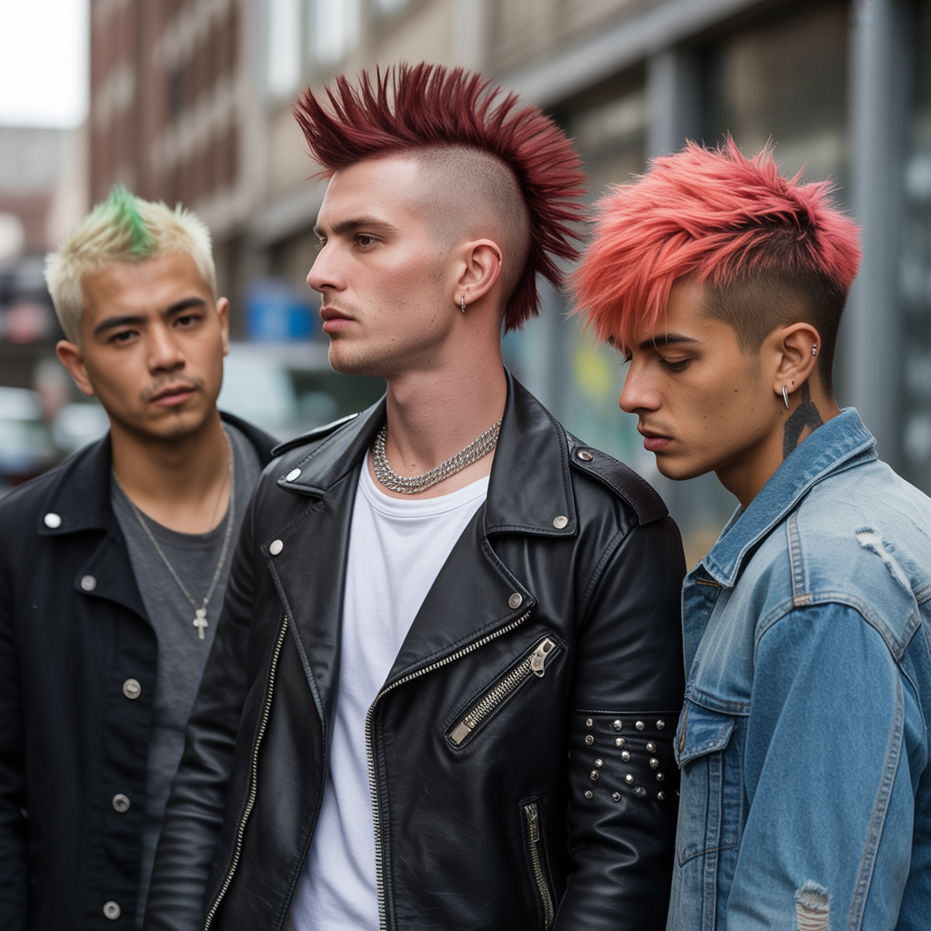 punk hairstyles men