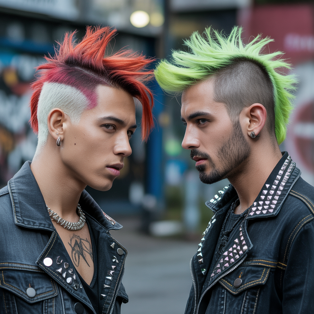 punk hairstyles men
