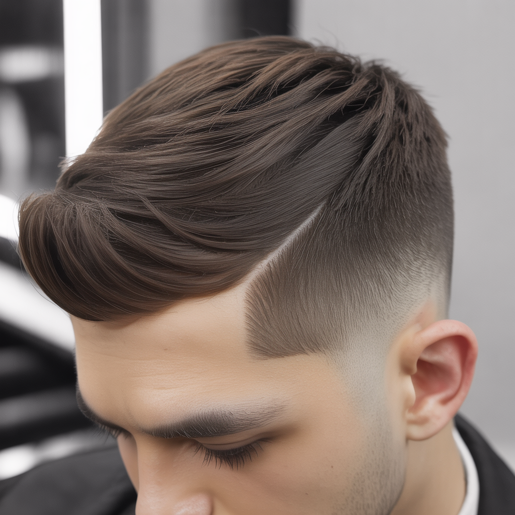 round face mens hair