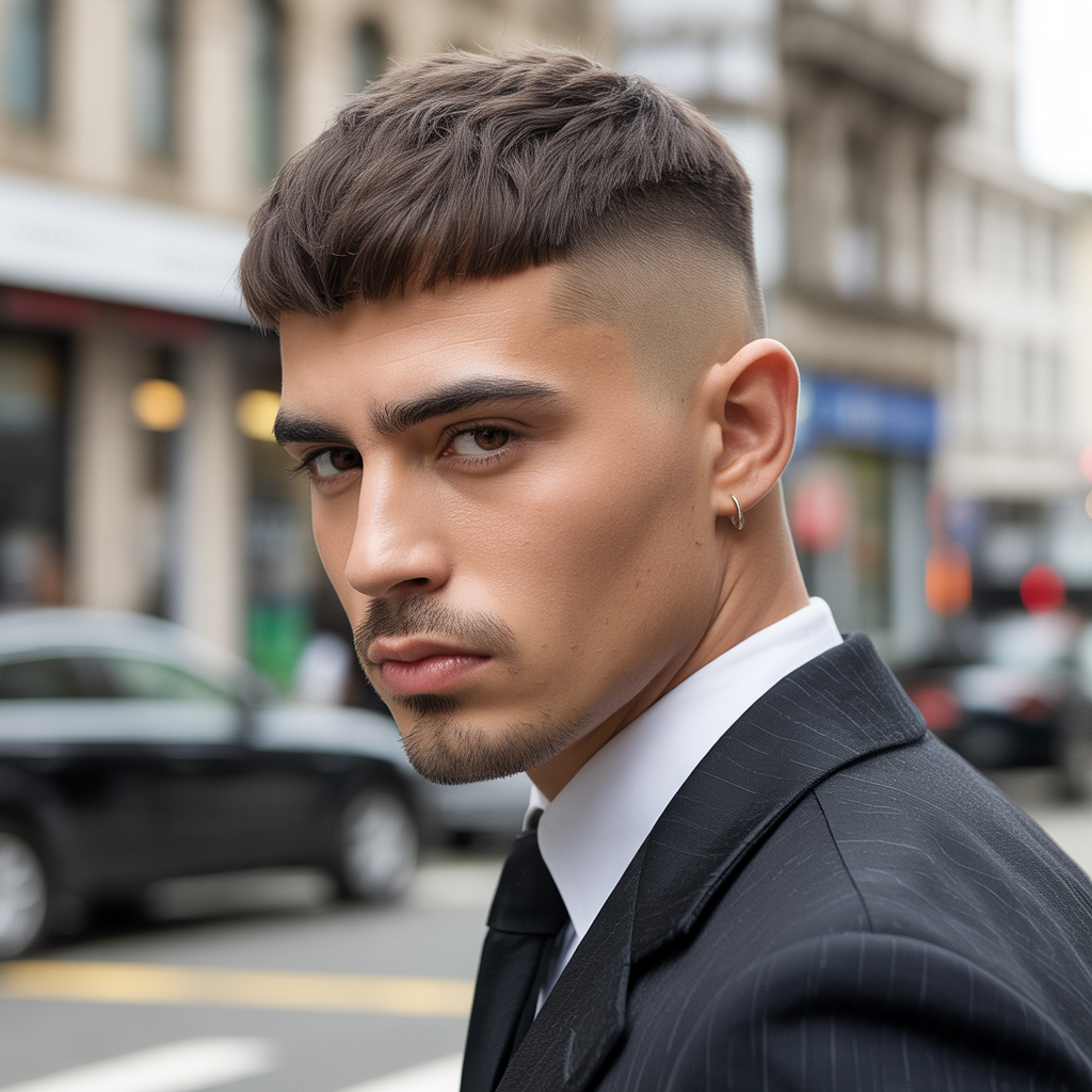 round face mens hair