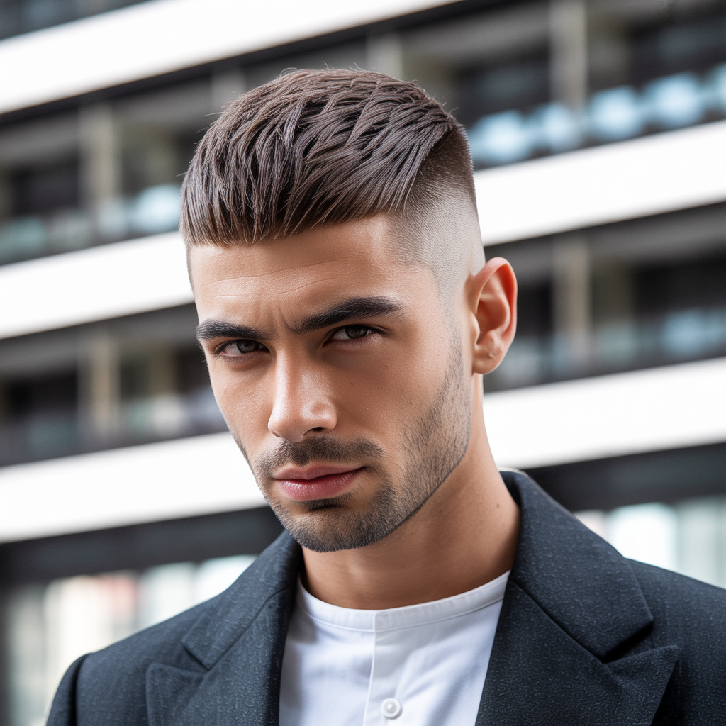 round face mens hair