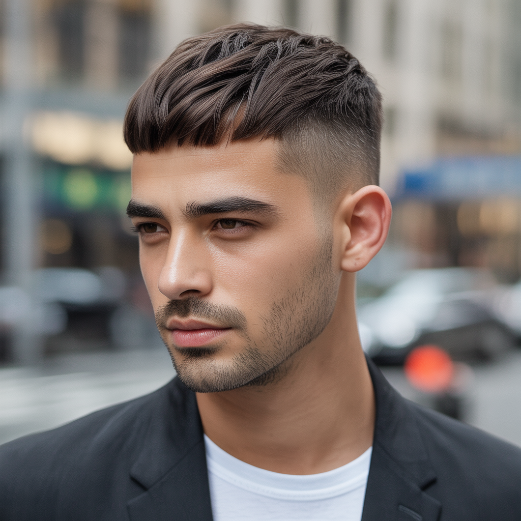 round face mens hair