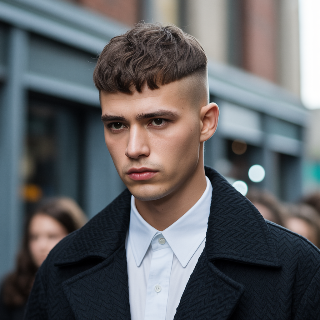 round face mens hair