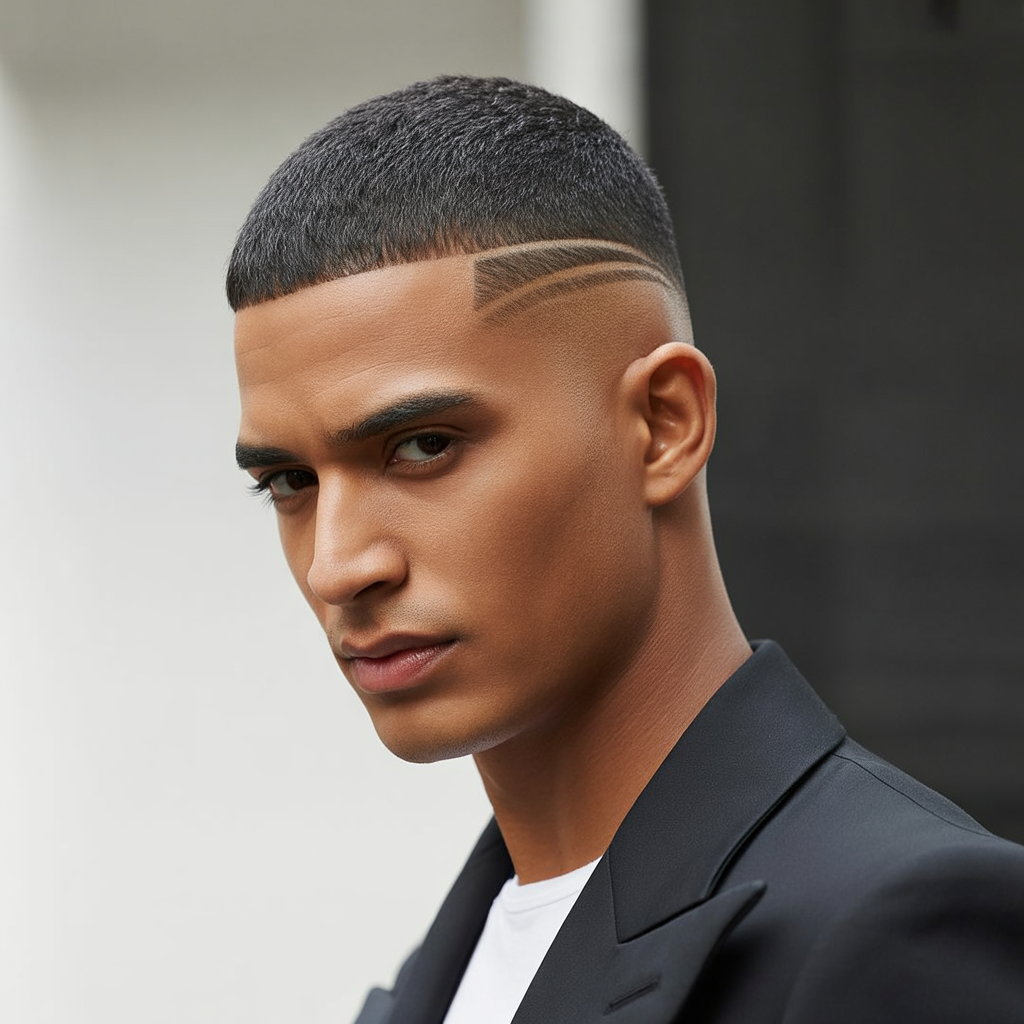 round face mens hair