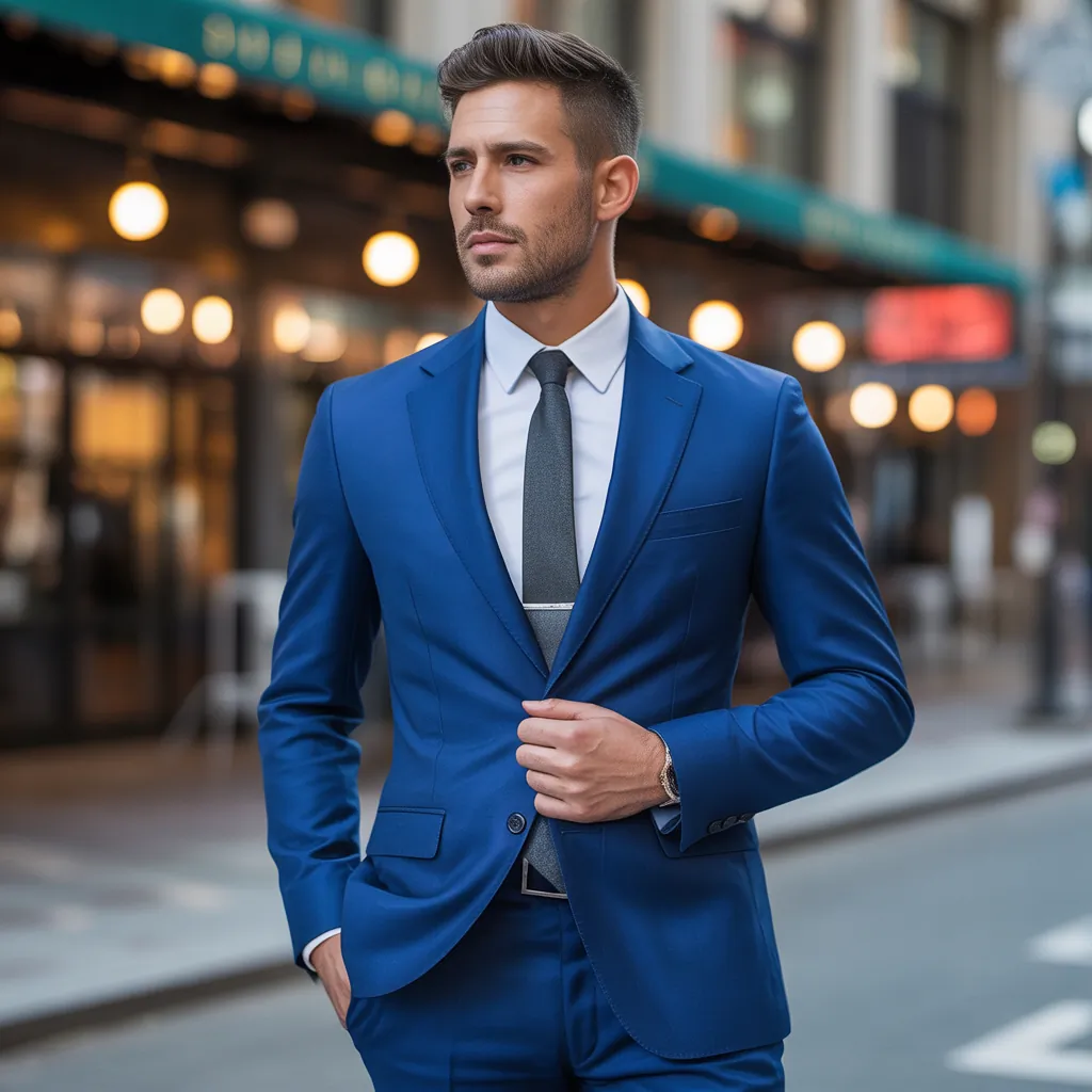 royal blue suit