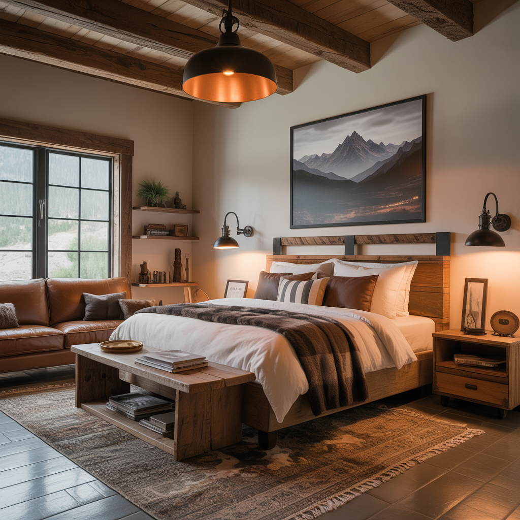 rugged home decor ideas for men