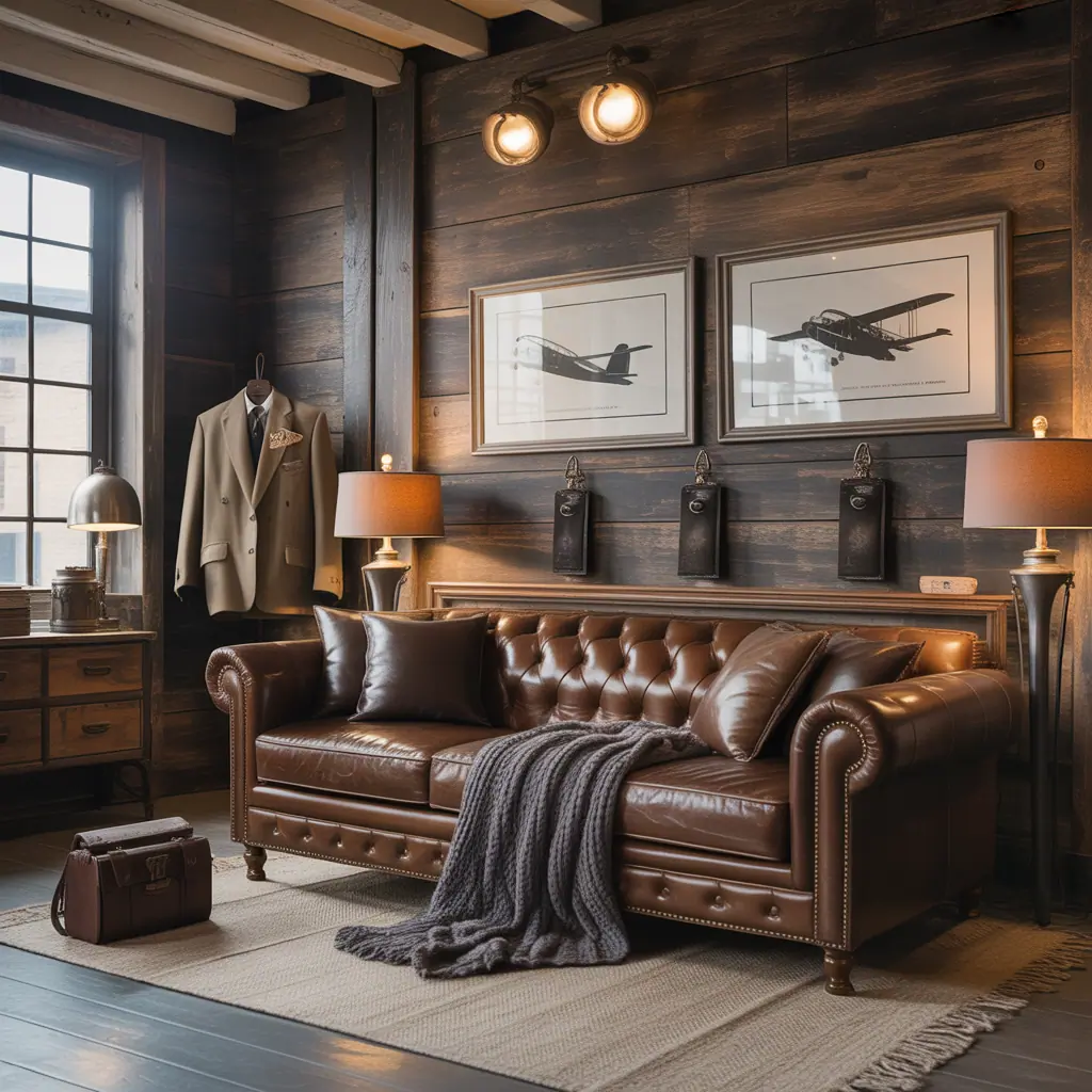rugged home decor ideas for men