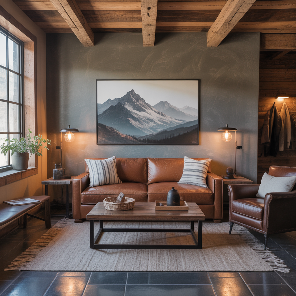 rugged home decor ideas for men