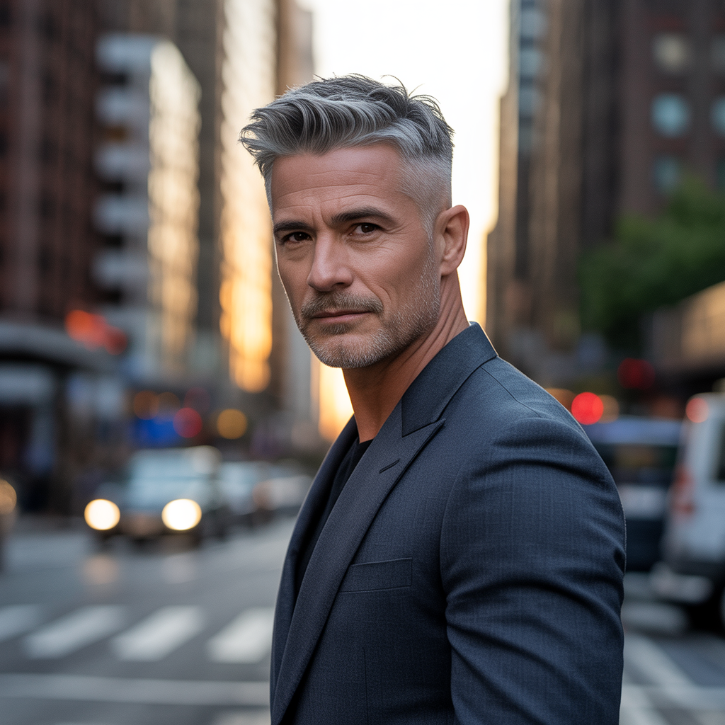 salt and pepper hairstyles for men