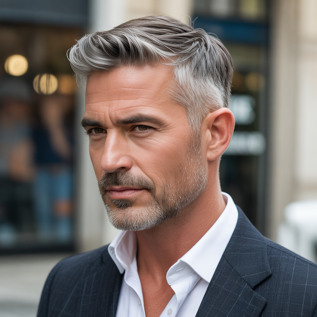 salt and pepper hairstyles for men