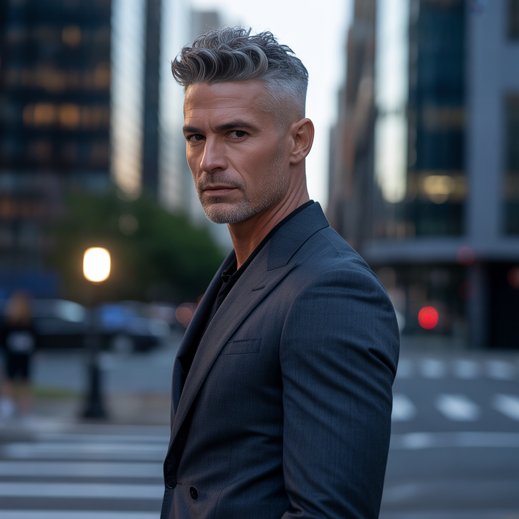 salt and pepper hairstyles for men