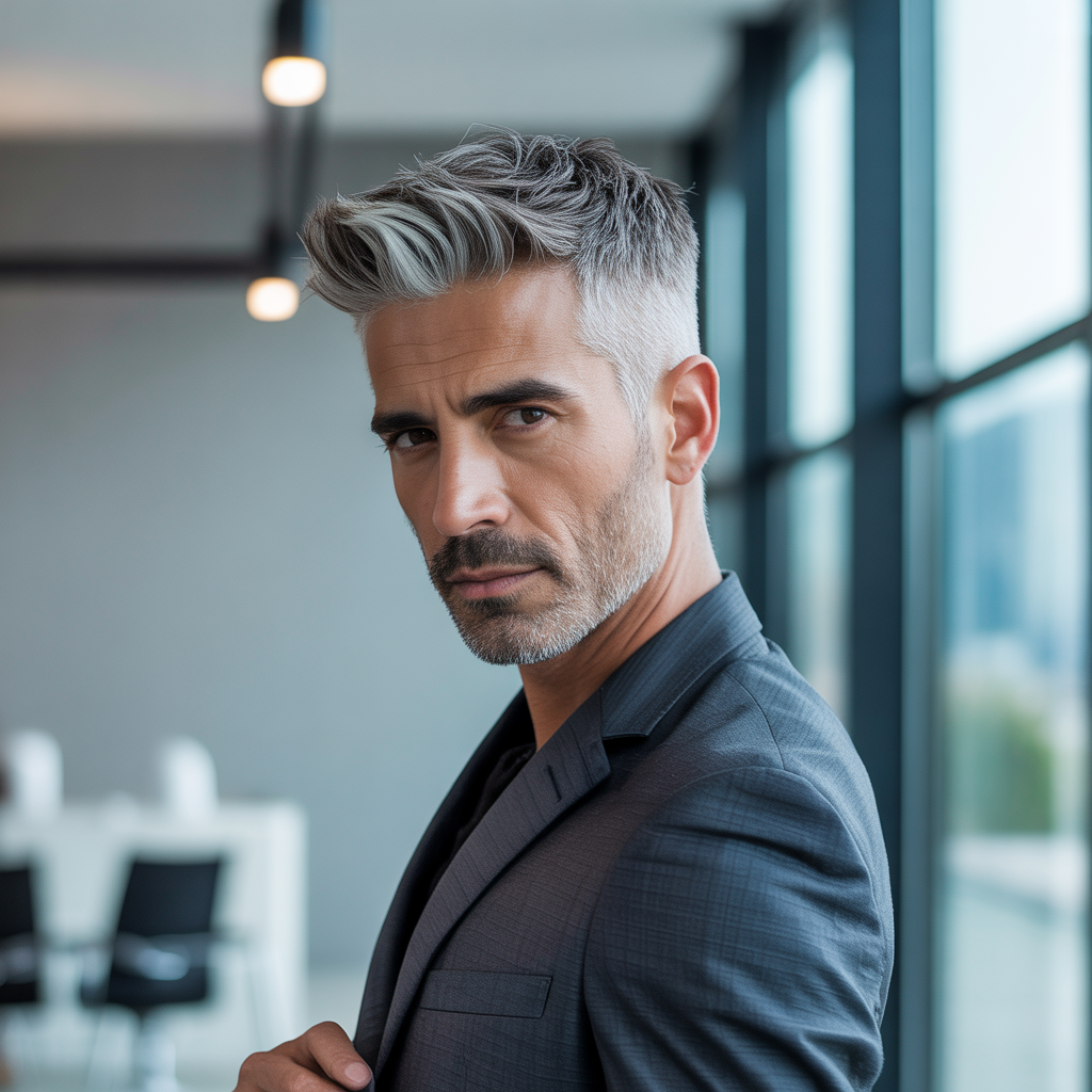 salt and pepper hairstyles for men