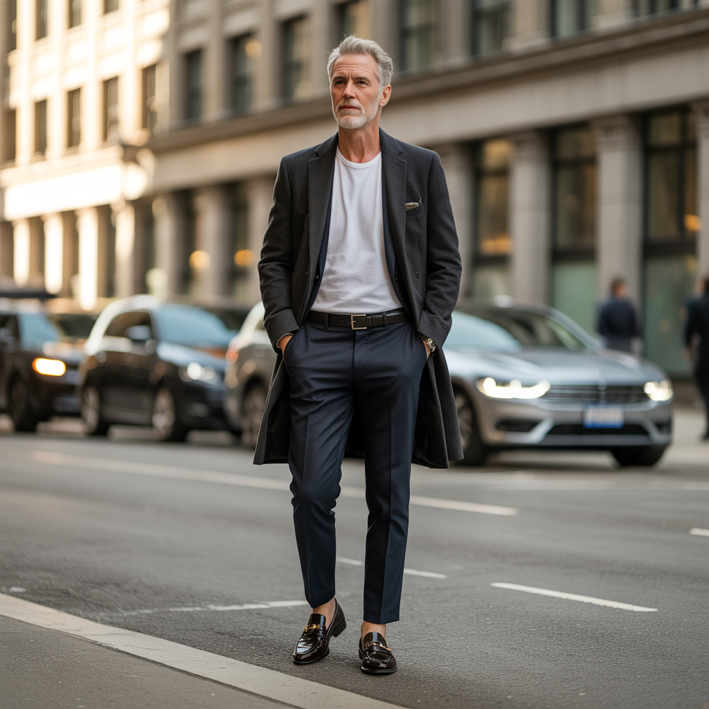 salt pepper mens look