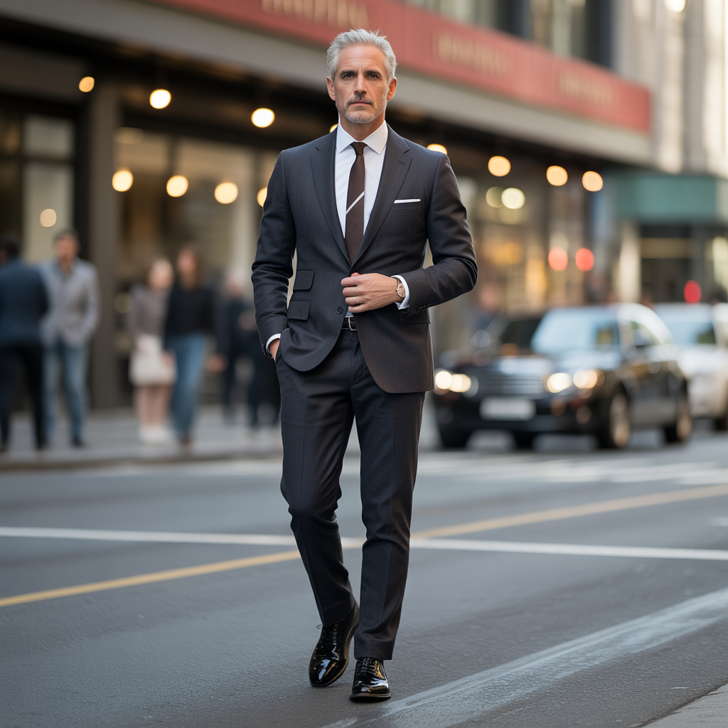 salt pepper mens look