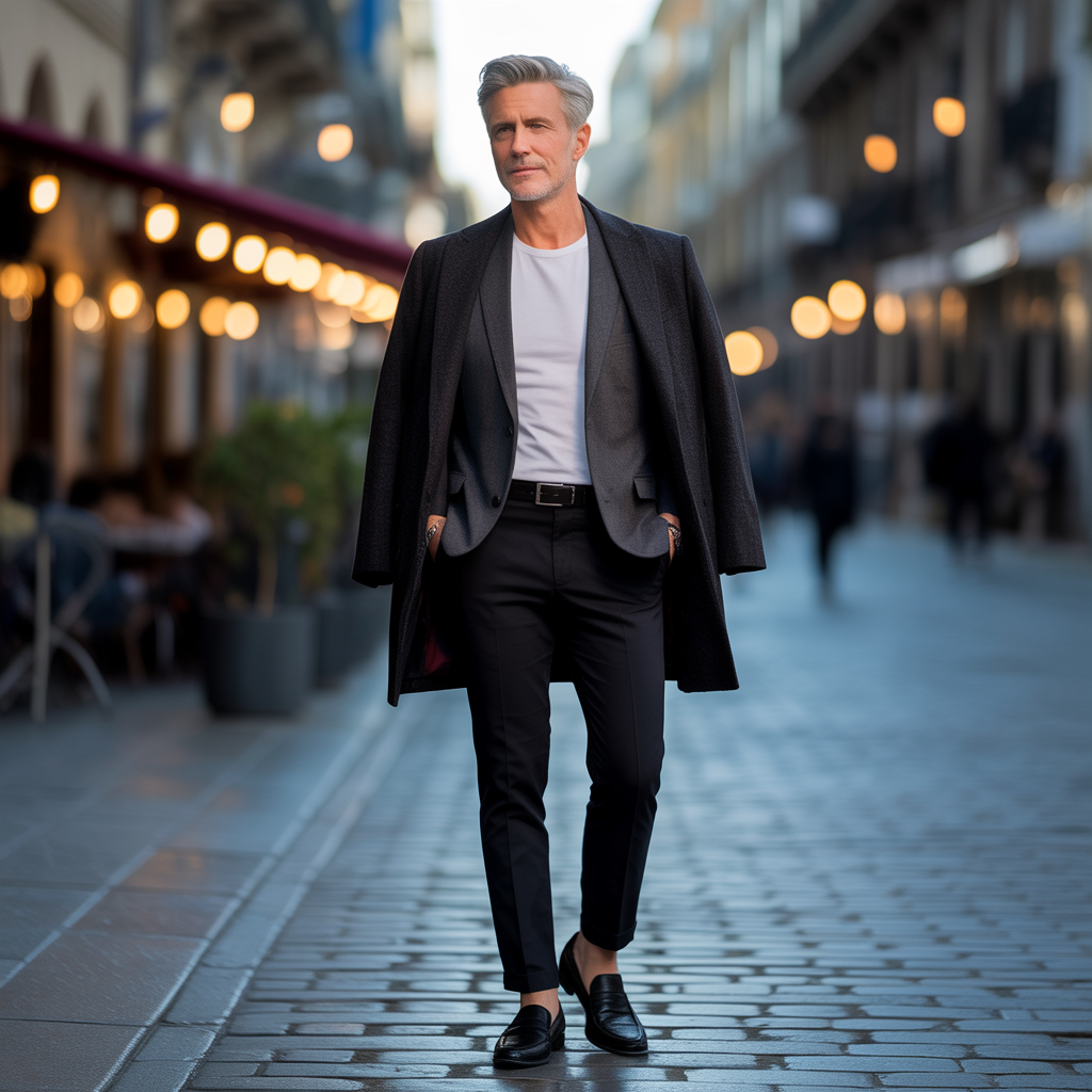 salt pepper mens look