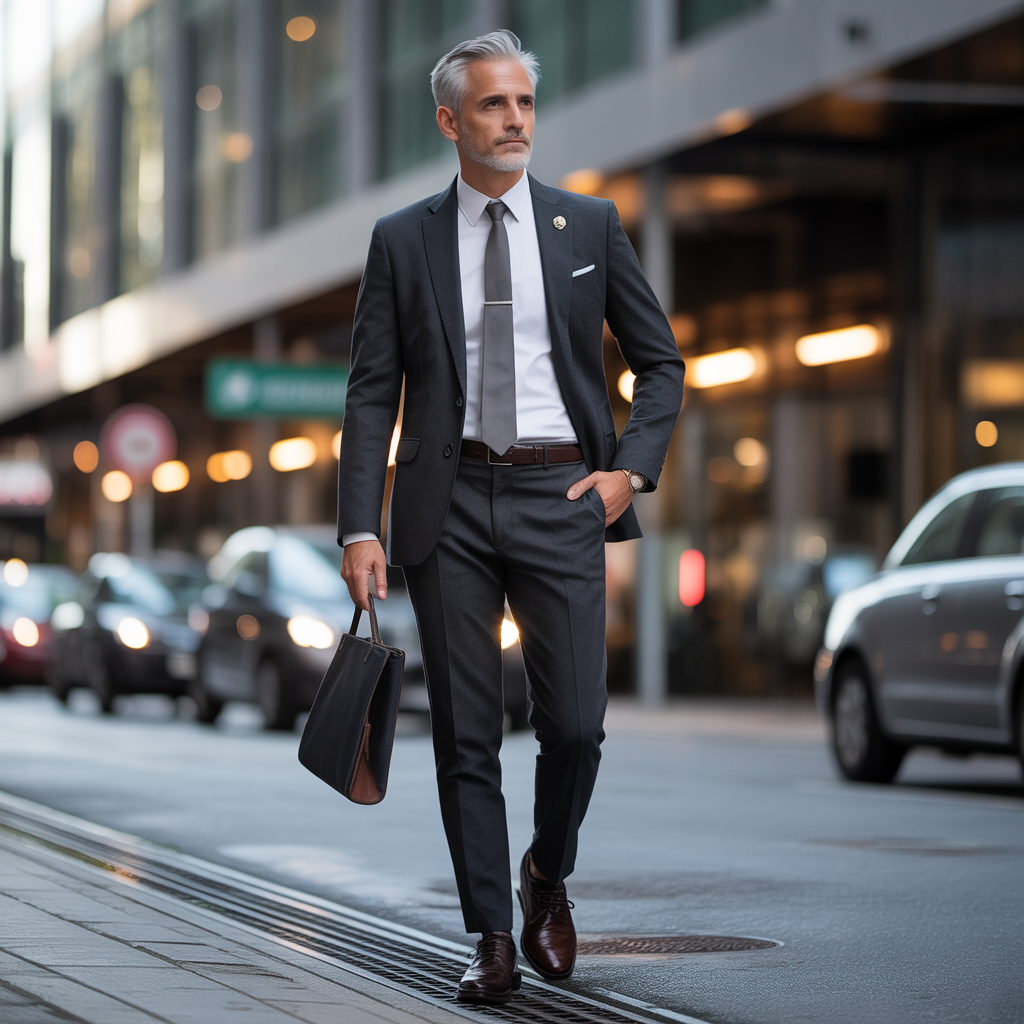 salt pepper mens look