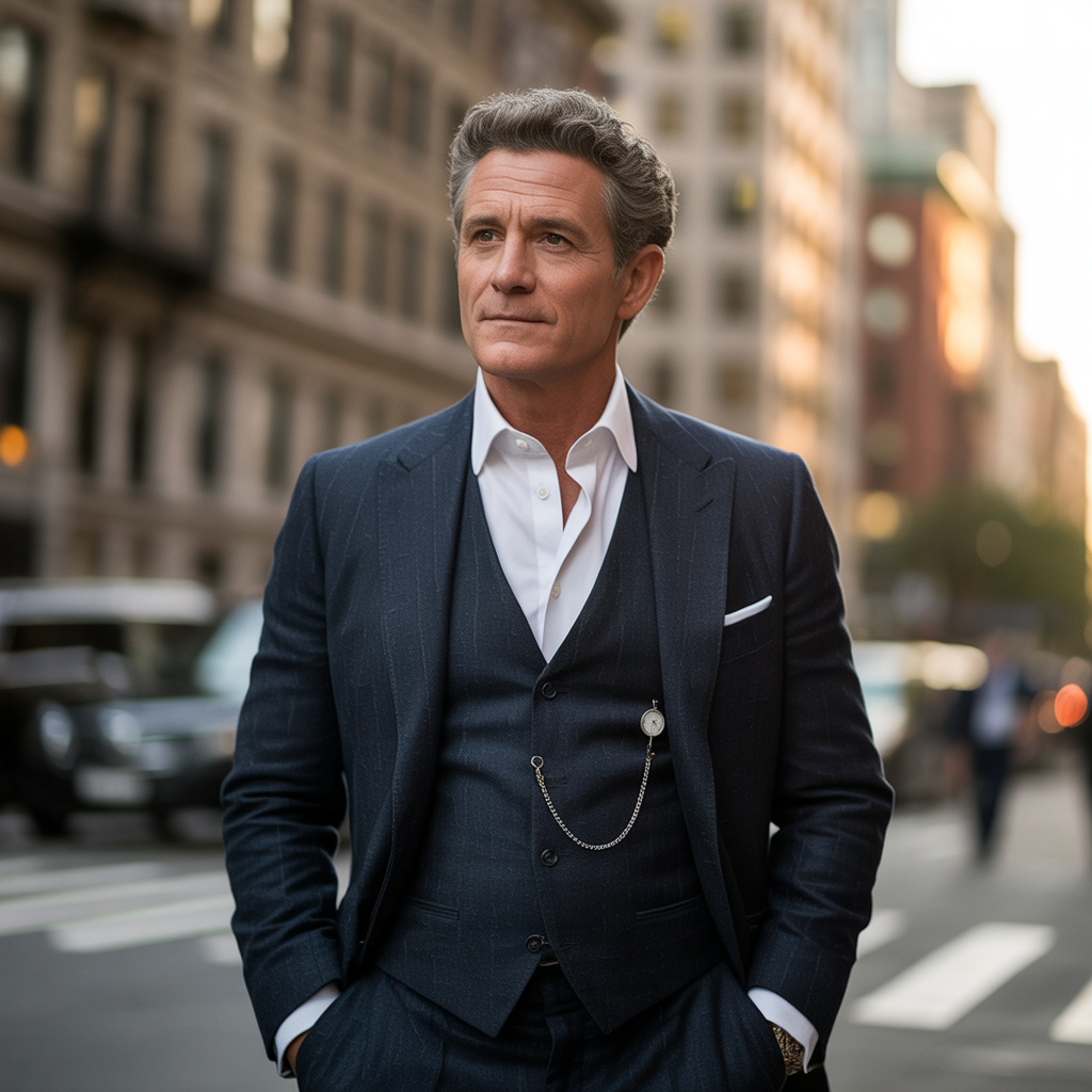 salt pepper mens look