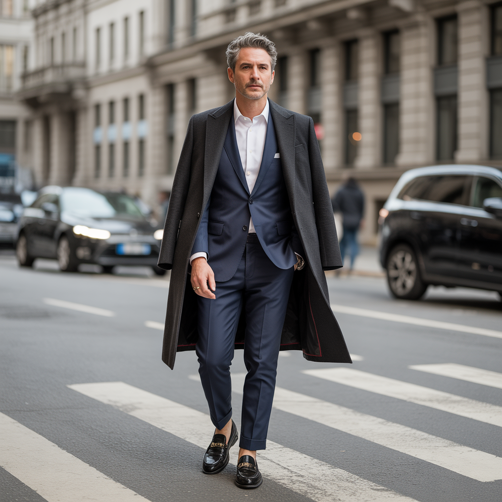 salt pepper mens look