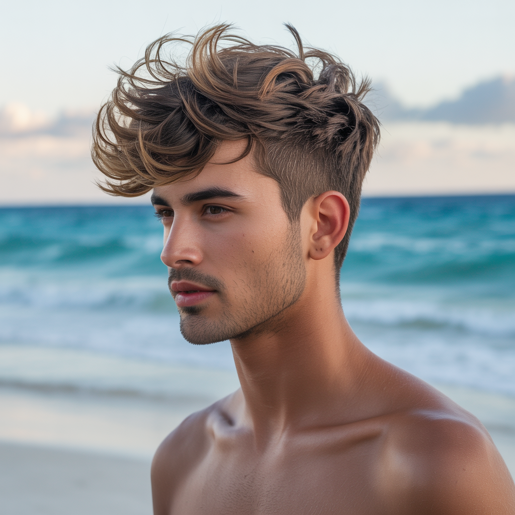 sea salt mens hair