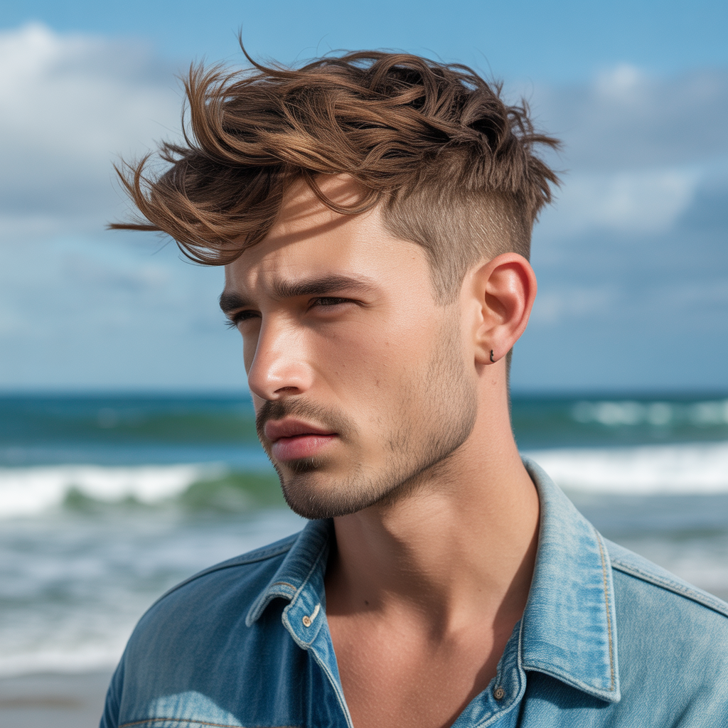 sea salt mens hair