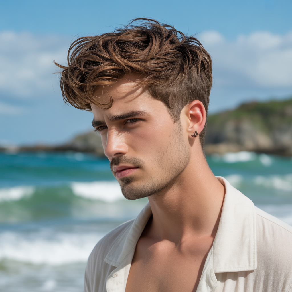 sea salt mens hair