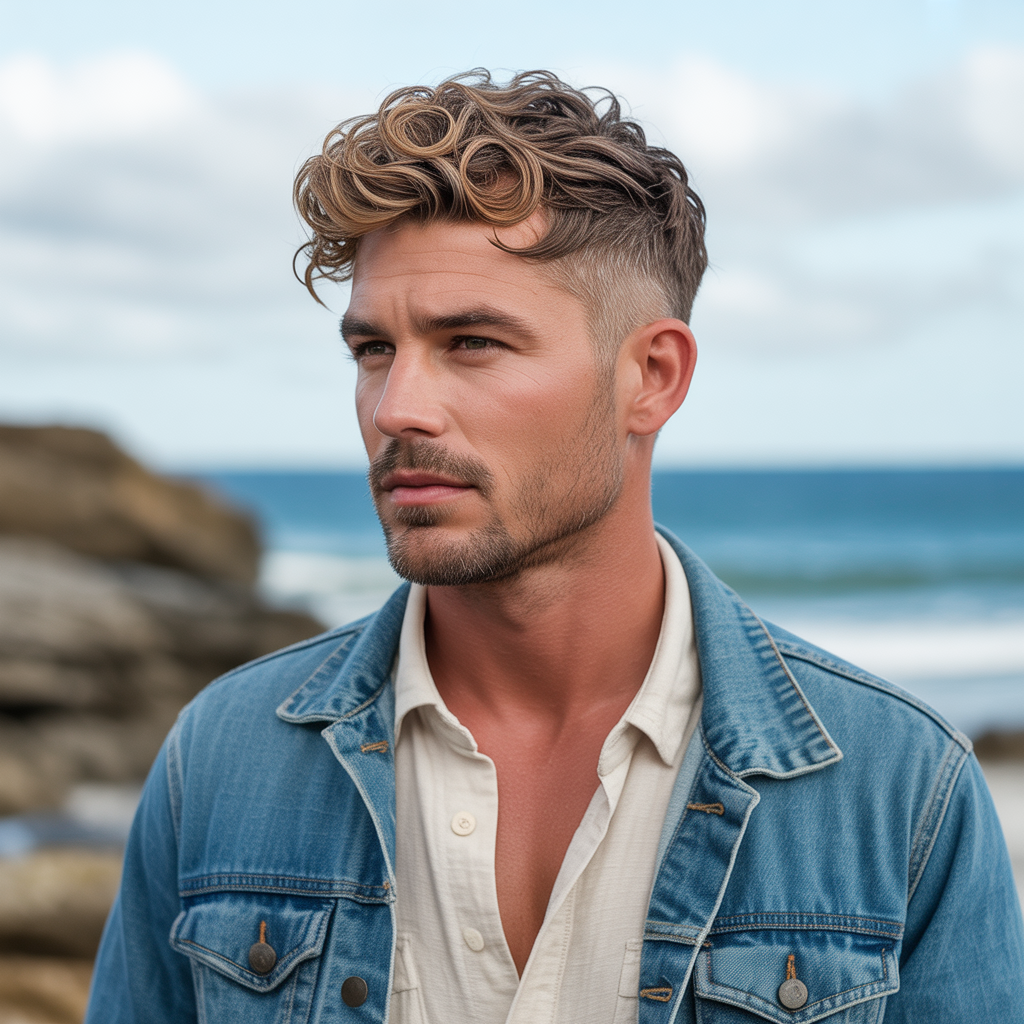 sea salt mens hair