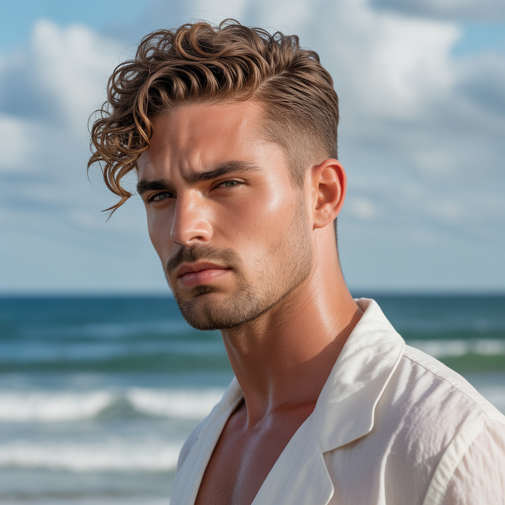 sea salt mens hair