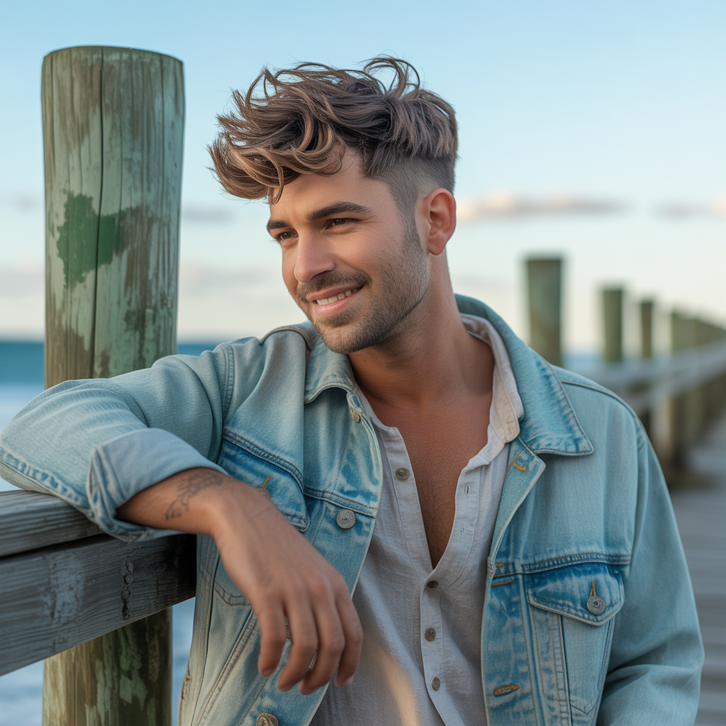 sea salt mens hair