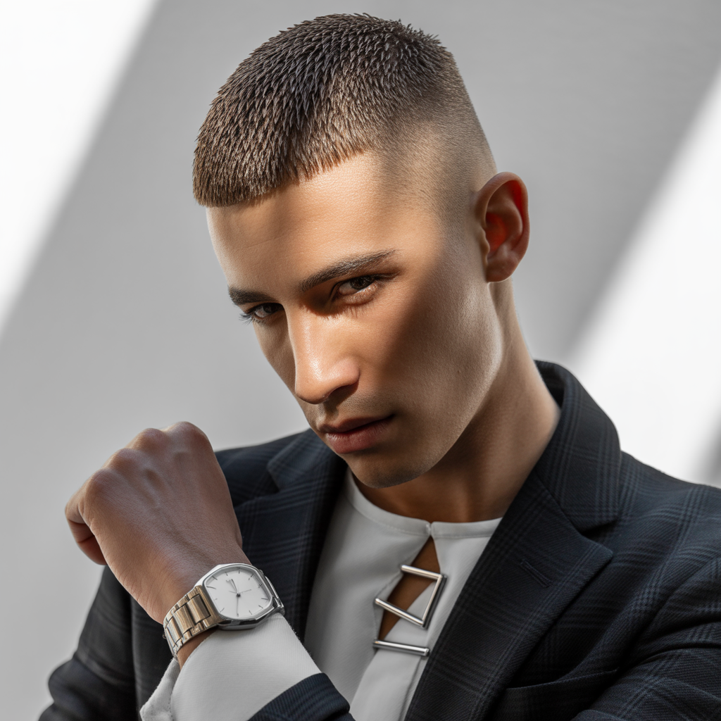 semi short haircuts men