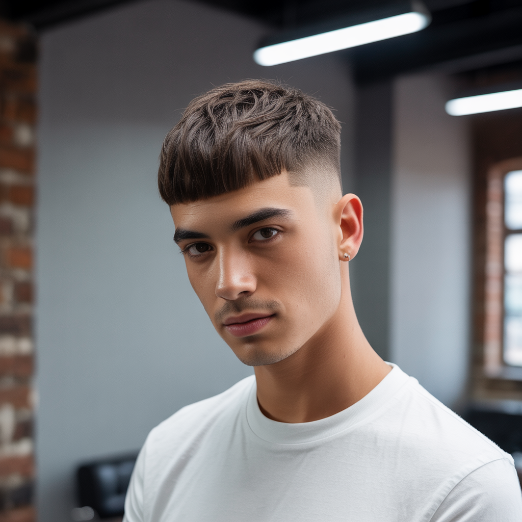 semi short haircuts men