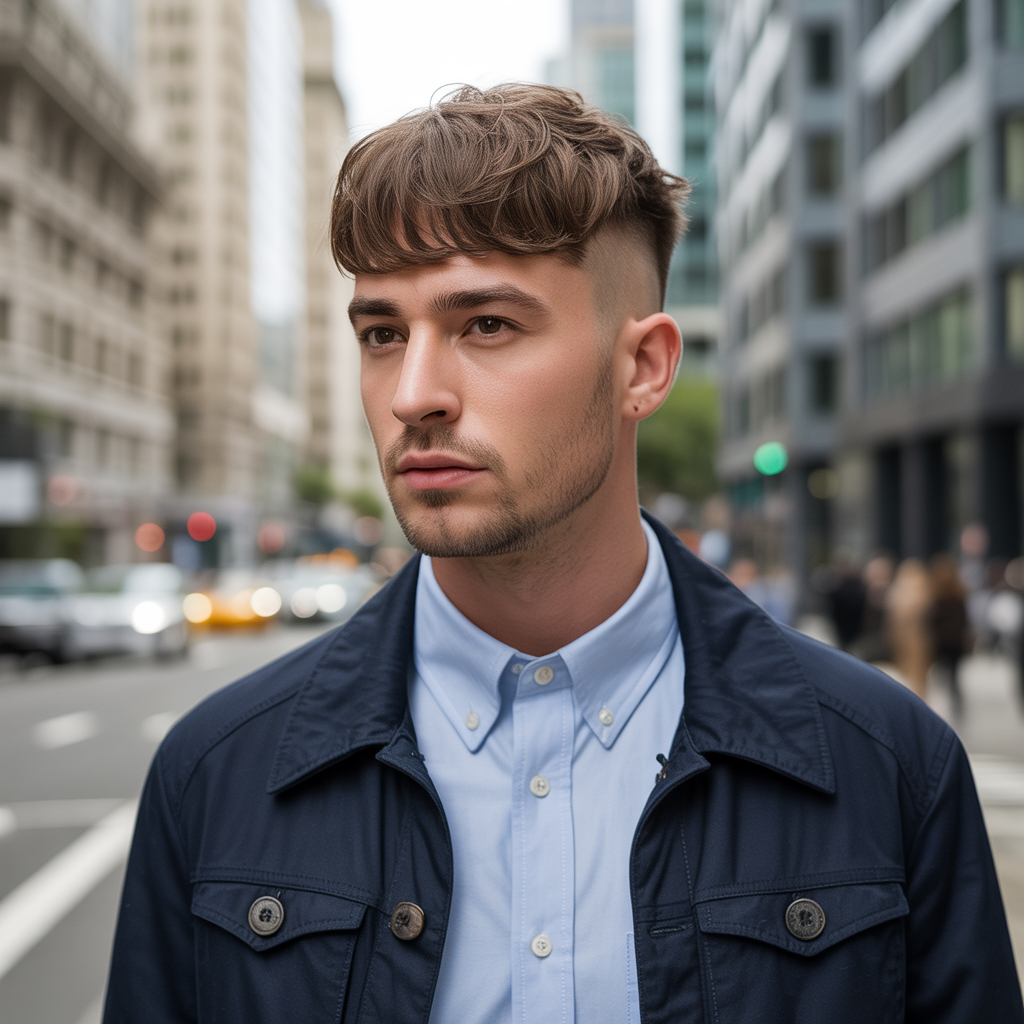 semi short haircuts men