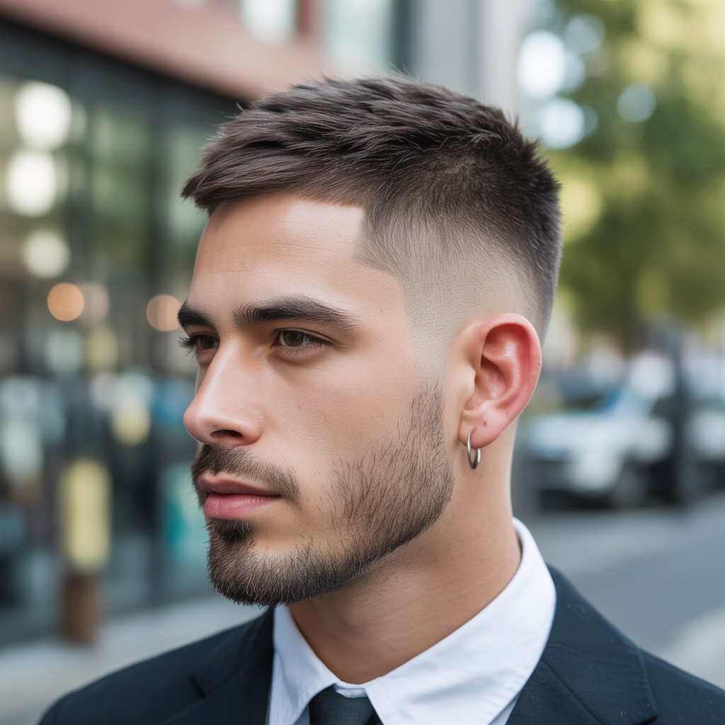 semi short haircuts men