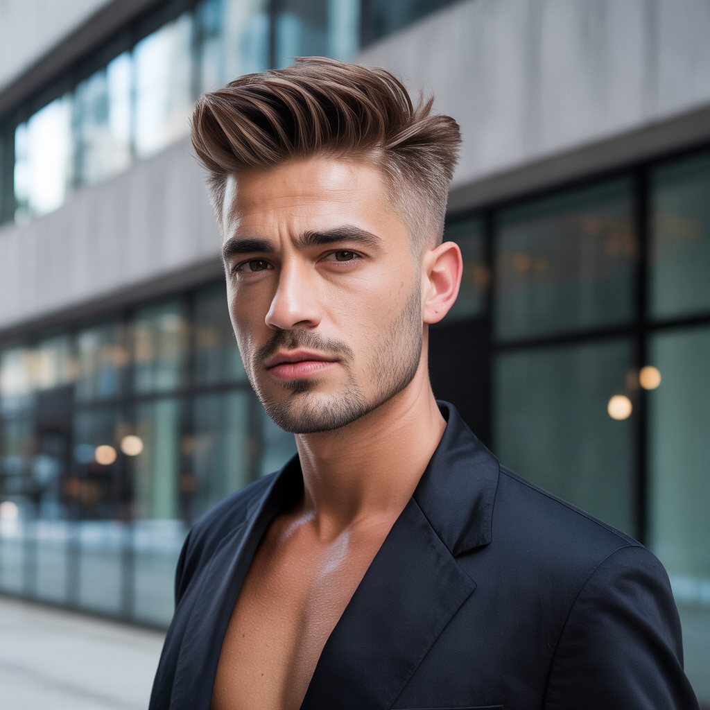 semi short haircuts men