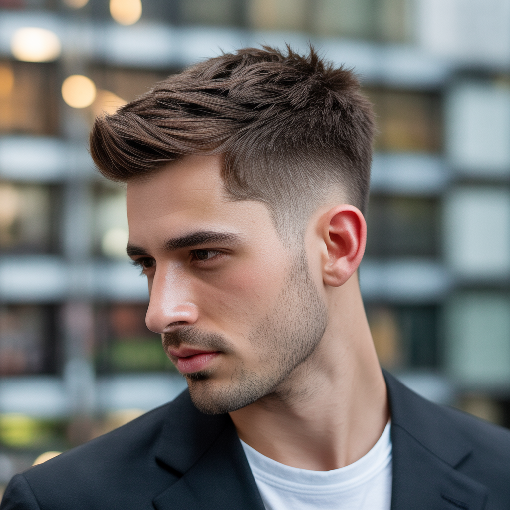 semi short haircuts men