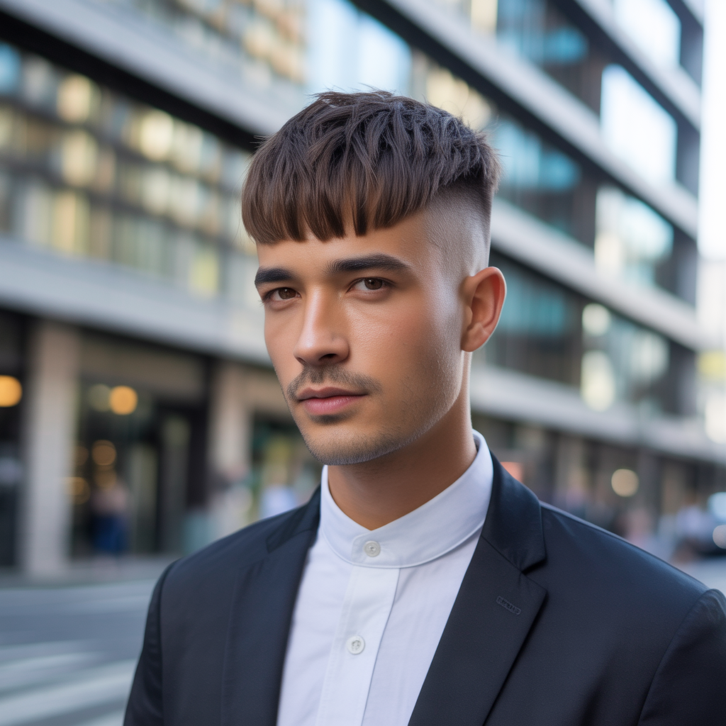 semi short haircuts men