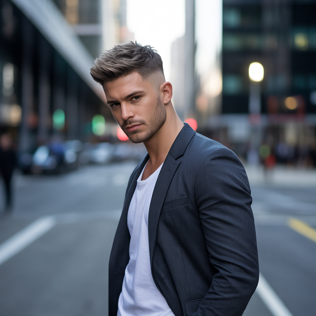semi short haircuts men